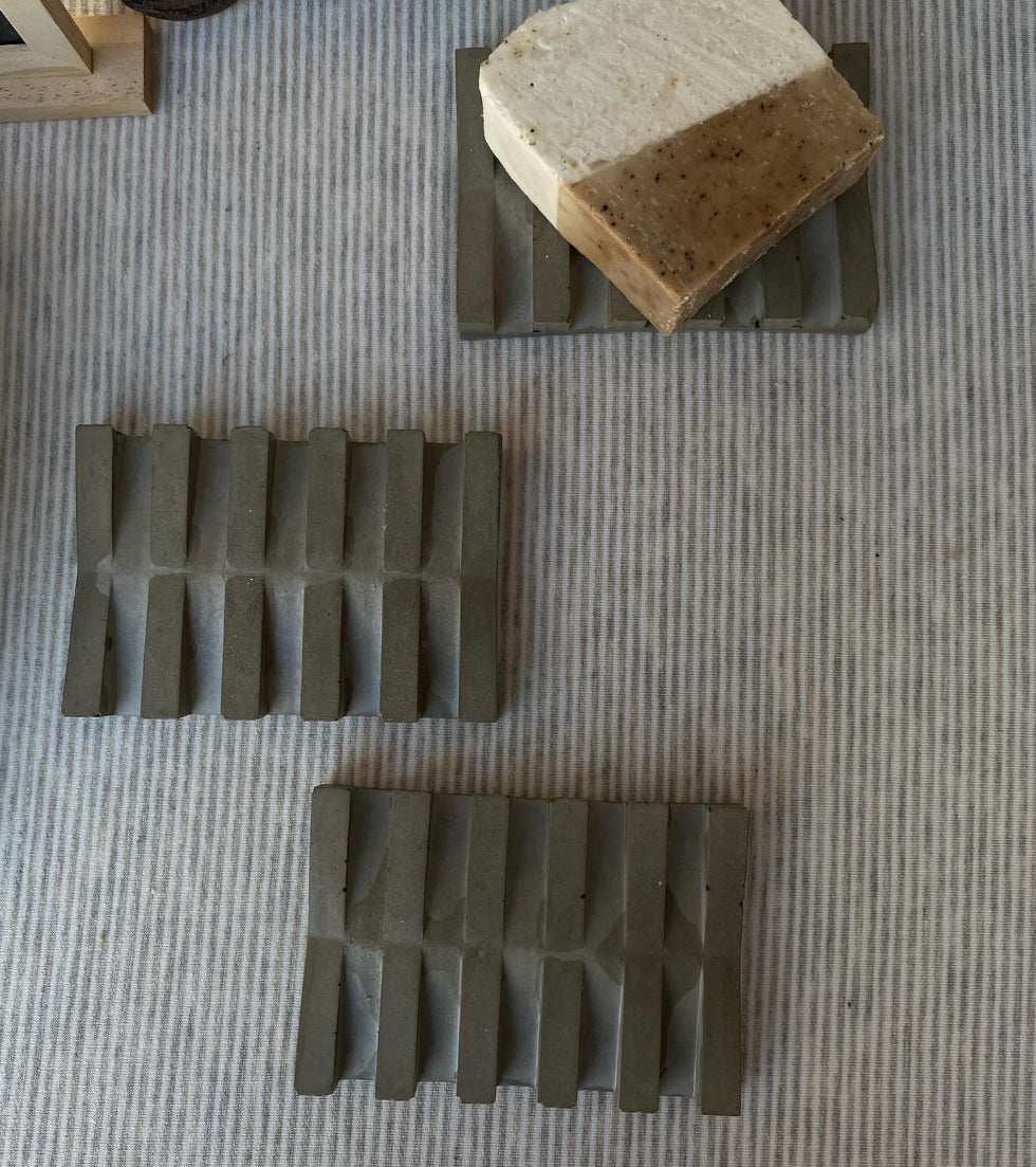 Dish soap grooves tray